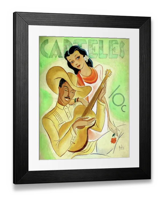 Framed Print : Carteles: Stumming Her Favorite Tune Framed Print : Carteles: Stumming Her Favorite Tune
