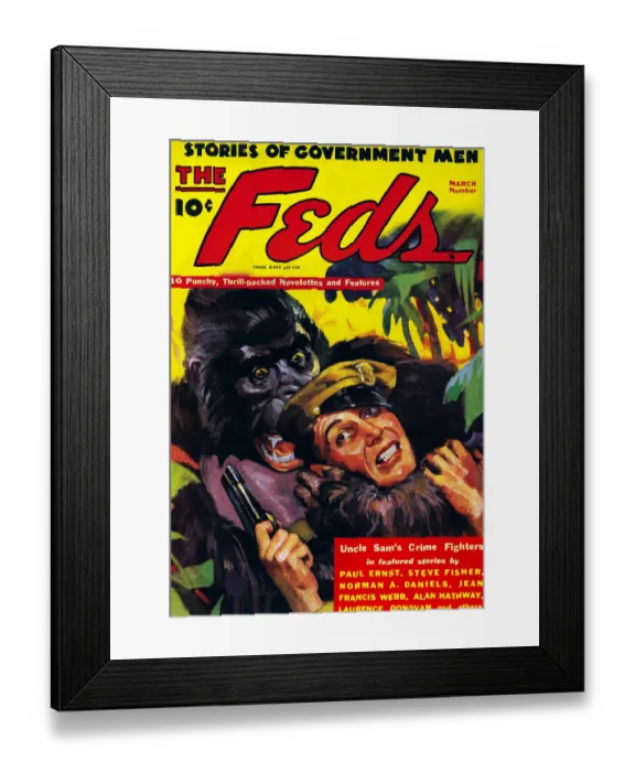 Framed Print : Uncle Sam's Crime Fighters Framed Print : Uncle Sam's Crime Fighters