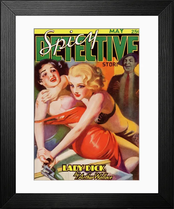 Framed Print : Lady Dick. Spicy Detective Stories - May 1937 (Culture) Framed Print : Lady Dick. Spicy Detective Stories - May 1937 (Culture)