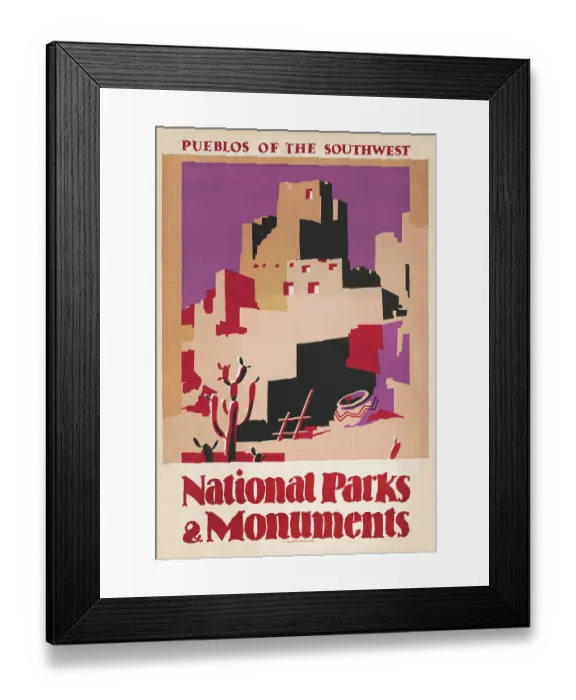 Framed Print : National parks and monuments Pueblos of the southwest Framed Print : National parks and monuments Pueblos of the southwest