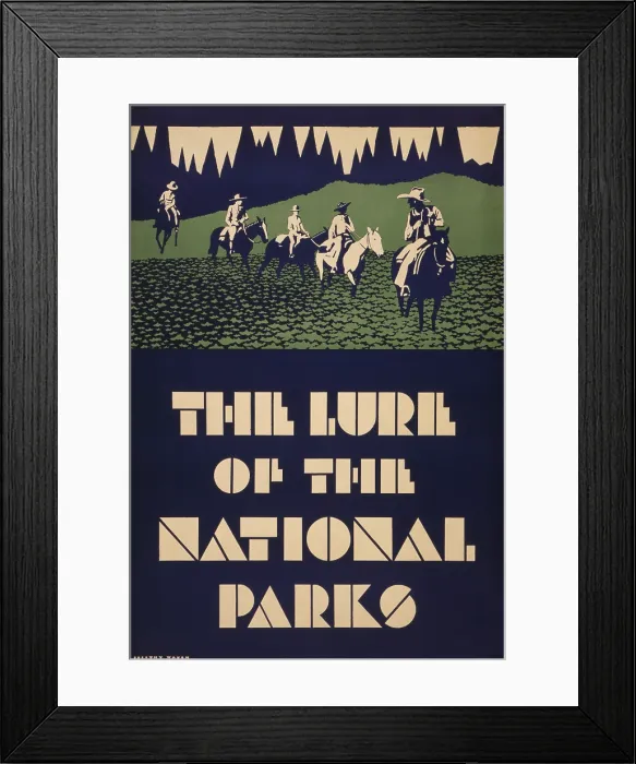 Framed Print : The lure of the national parks Framed Print : The lure of the national parks
