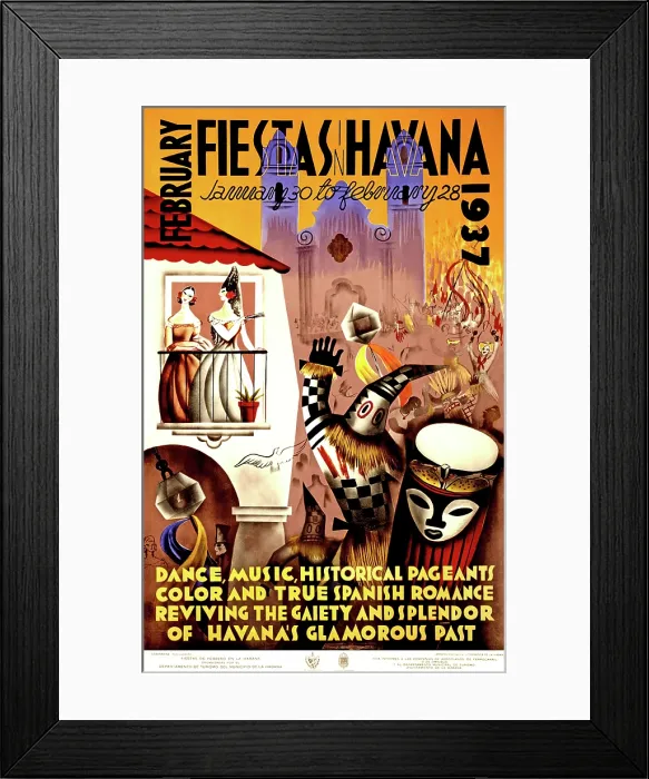 Framed Print : February fiestas in Havana Framed Print : February fiestas in Havana