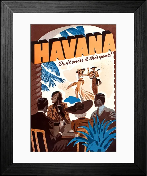 Framed Print : Havana; Don't Miss it This Year