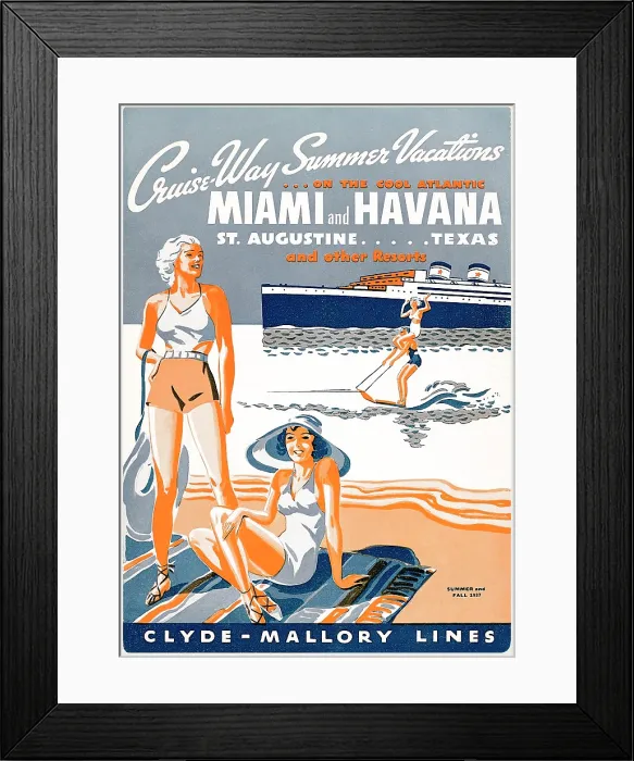 Framed Print : Cruise-Way Summer Vacations Framed Print : Cruise-Way Summer Vacations