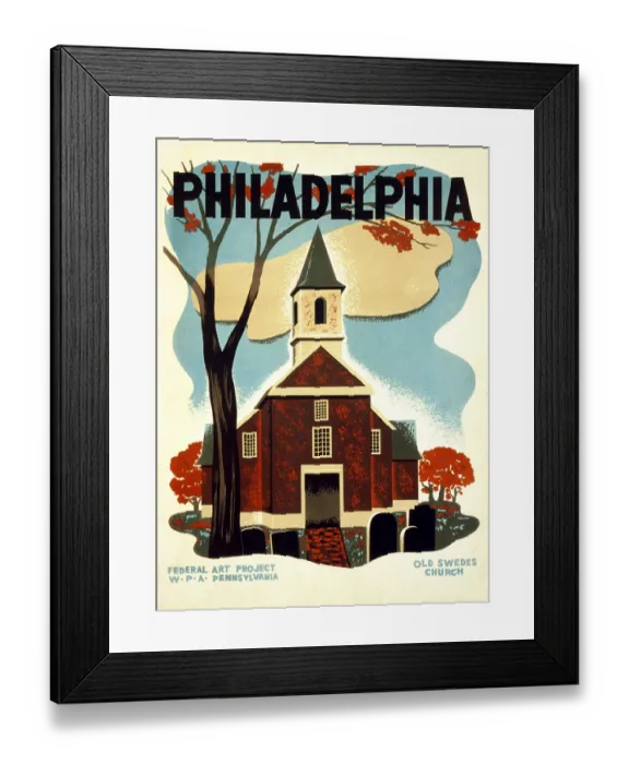 Framed Print : Philadelphia Old Swedes Church Framed Print : Philadelphia Old Swedes Church