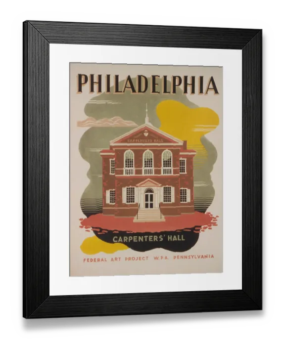 Framed Print : Philadelphia - Carpenters Hall Framed Print : Philadelphia - Carpenters Hall