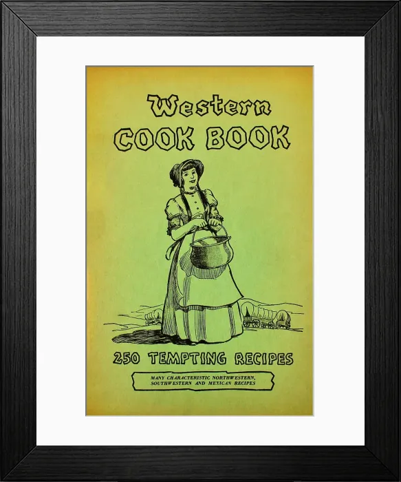 Framed Print : Western Cook Book Framed Print : Western Cook Book