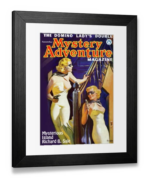 Framed Print : The Domino Lady's Double Framed Print : The Domino Lady's Double