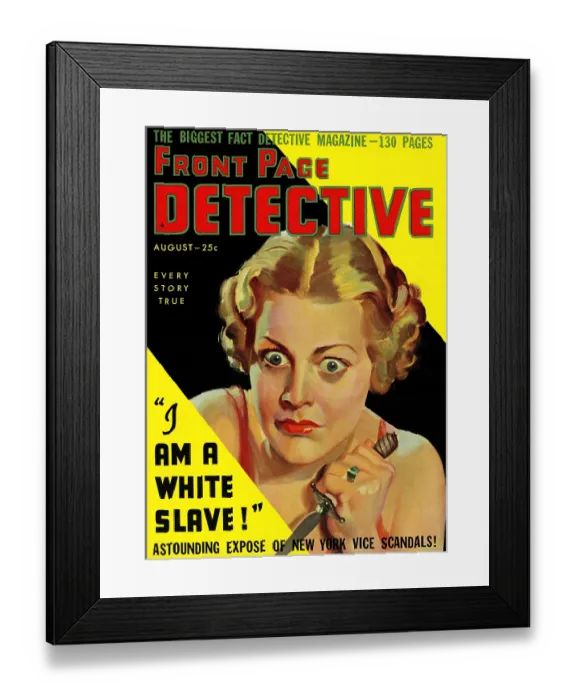 Framed Print : I am a White Slave Framed Print : I am a White Slave