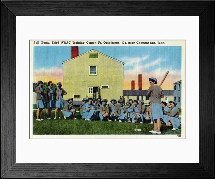 Framed Print : Ball game, Third WAAC Training Center Framed Print : Ball game, Third WAAC Training Center