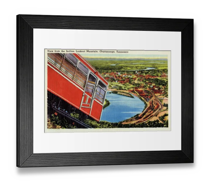 Framed Print : View from the incline, Lookout Mountain Framed Print : View from the incline, Lookout Mountain