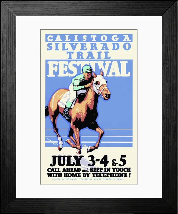 Framed Print : Silverado Trail Festival, Calistoga July 3-4 & 5 Framed Print : Silverado Trail Festival, Calistoga July 3-4 & 5