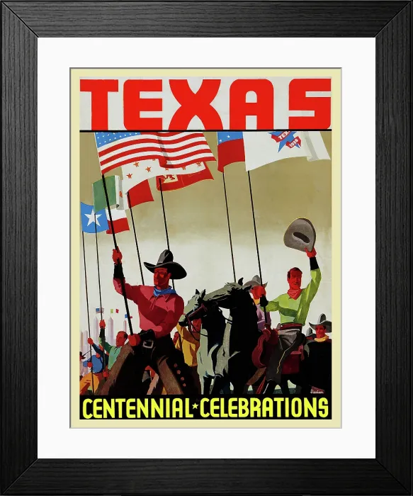 Framed Print : Texas Centennial Celebrations Framed Print : Texas Centennial Celebrations
