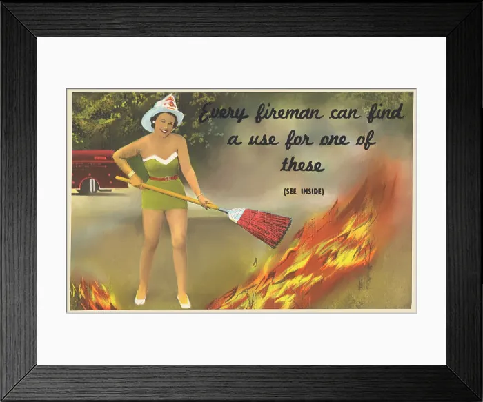 Framed Print : Every fireman can find a use for one of these Framed Print : Every fireman can find a use for one of these