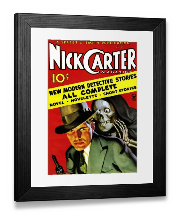 Framed Print : Nick Carter Magazine Framed Print : Nick Carter Magazine