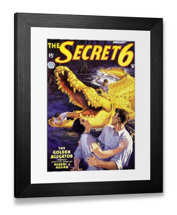 Framed Print : The Golden Alligator Framed Print : The Golden Alligator