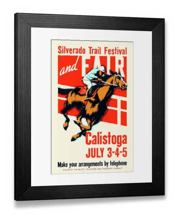 Framed Print : Silverado Trail Festival, Calistoga July 3-4-5 Framed Print : Silverado Trail Festival, Calistoga July 3-4-5