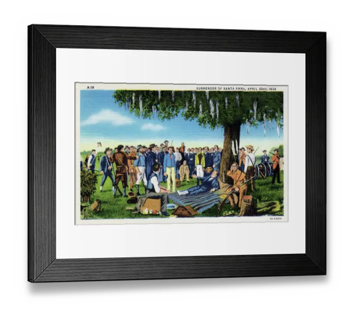 Framed Print : Surrender of Santa Anna