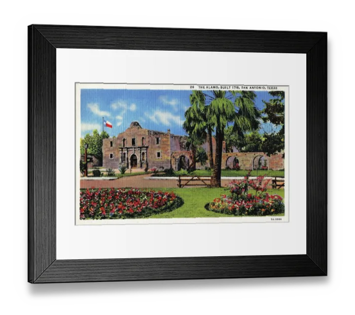 Framed Print : 26 The Alamo, built in 1718, San Antonio, Texas Framed Print : 26 The Alamo, built in 1718, San Antonio, Texas