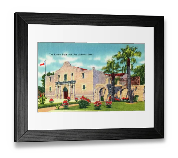 Framed Print : The Alamo, built in 1718, San Antonio, Texas Framed Print : The Alamo, built in 1718, San Antonio, Texas