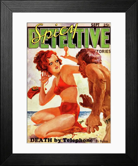 Framed Print : Death By Telephone