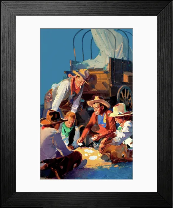 Framed Print : Deal. Western Story pulp cover, April 22, 1933