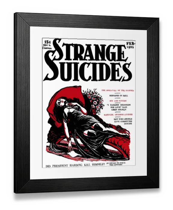Framed Print : Did President Harding Kill Himself? Framed Print : Did President Harding Kill Himself?