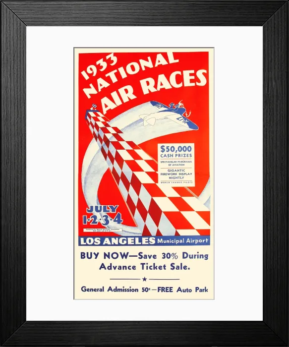 Framed Print : 1933 National Air Races