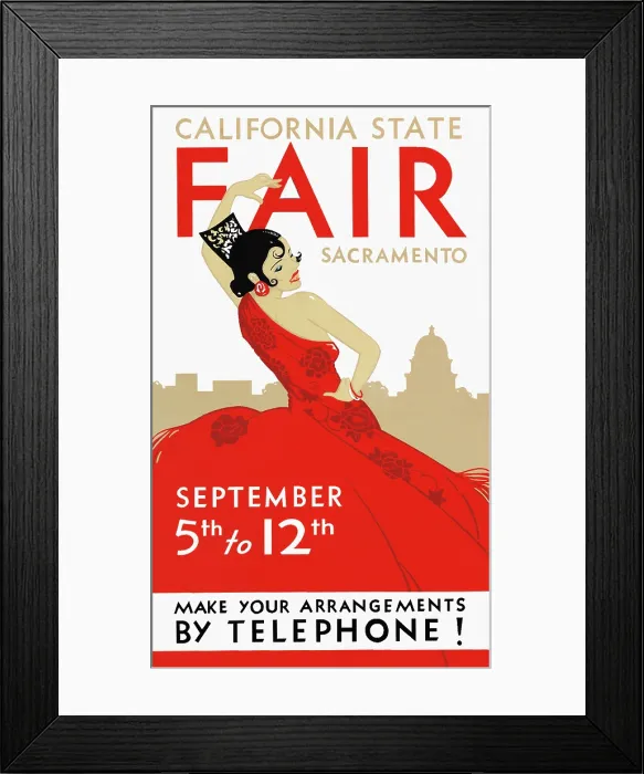 Framed Print : 1933 California State Fair, Sacramento