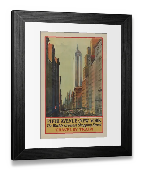 Framed Print : Fifth Avenue, New York Framed Print : Fifth Avenue, New York