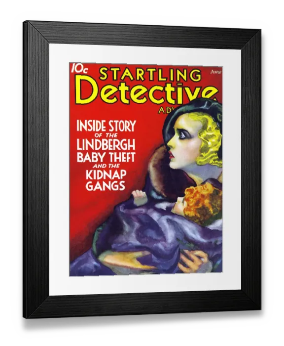 Framed Print : Inside Story of the Lindberg Baby Theft Framed Print : Inside Story of the Lindberg Baby Theft