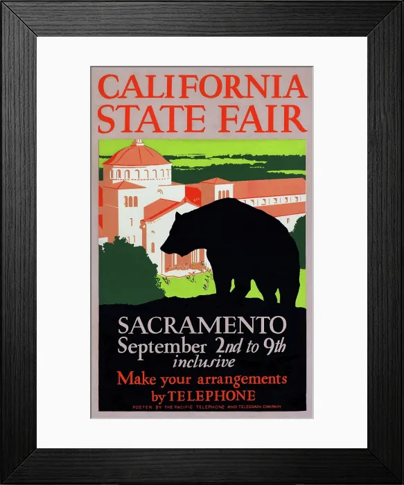 Framed Print : 1932 California State Fair, Sacramento