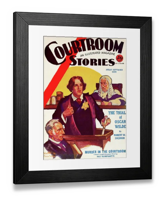 Framed Print : The Trial of Oscar Wilde Framed Print : The Trial of Oscar Wilde