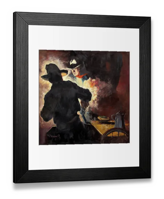 Framed Print : Who Draws First Framed Print : Who Draws First