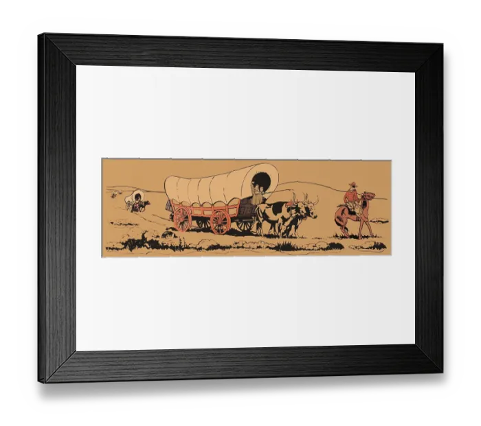 Framed Print : Settlers on the Move Framed Print : Settlers on the Move
