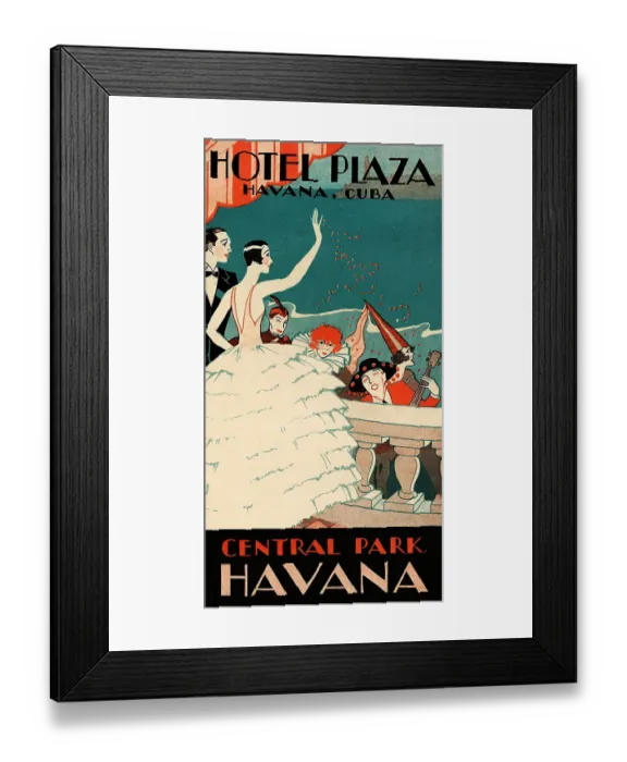Framed Print : Hotel Plaza, Havana, Cuba Framed Print : Hotel Plaza, Havana, Cuba