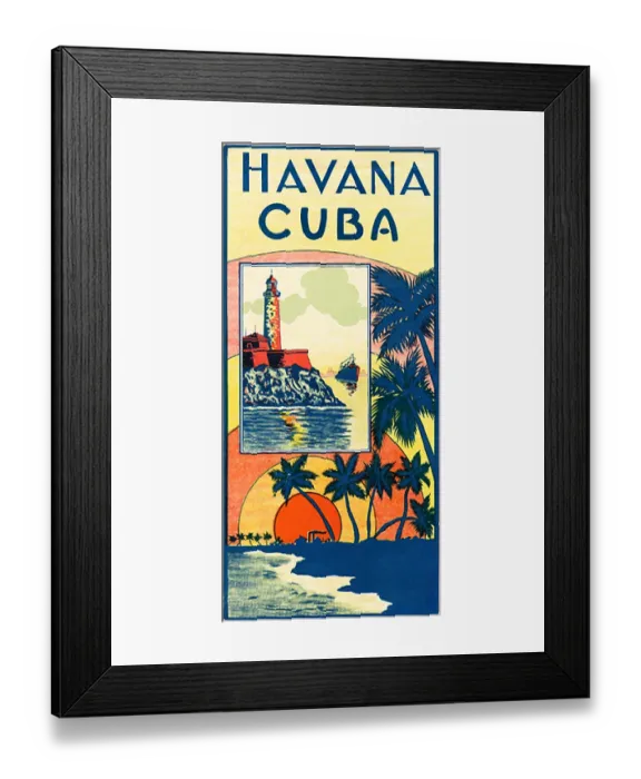 Framed Print : Havana, Cuba; Castle Framed Print : Havana, Cuba; Castle