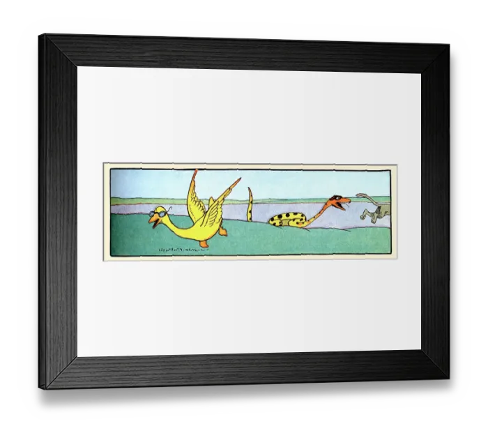 Framed Print : Gedeon and Monkey Escape Framed Print : Gedeon and Monkey Escape