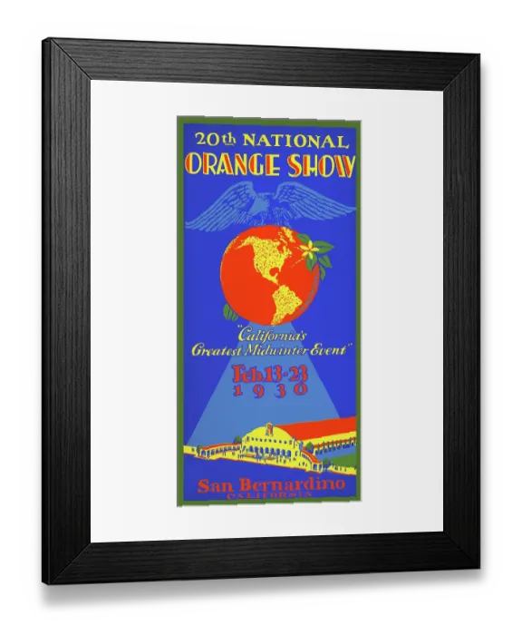 Framed Print : 20th National Orange Show Framed Print : 20th National Orange Show