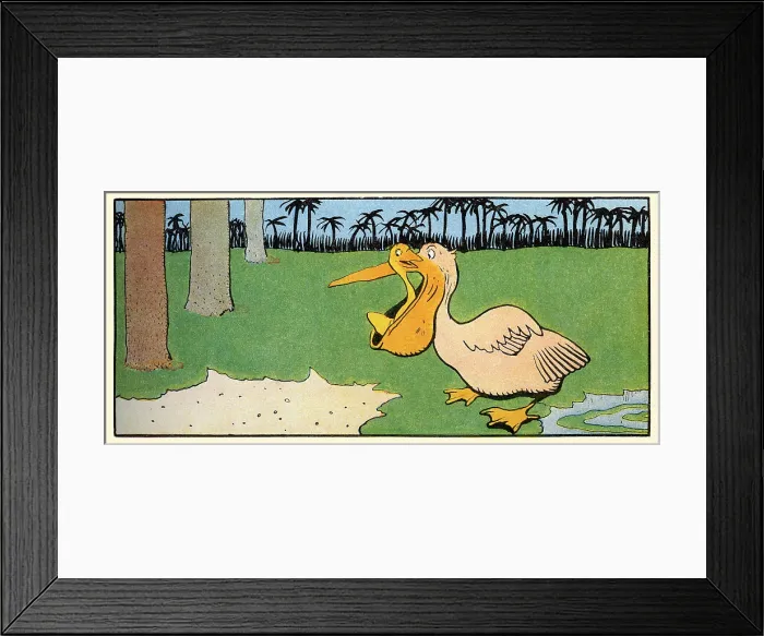 Framed Print : Gedeon Hides in a Pelican's Mouth Framed Print : Gedeon Hides in a Pelican's Mouth