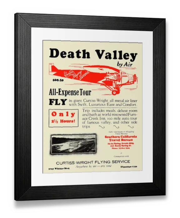 Framed Print : Death Valley by air Framed Print : Death Valley by air