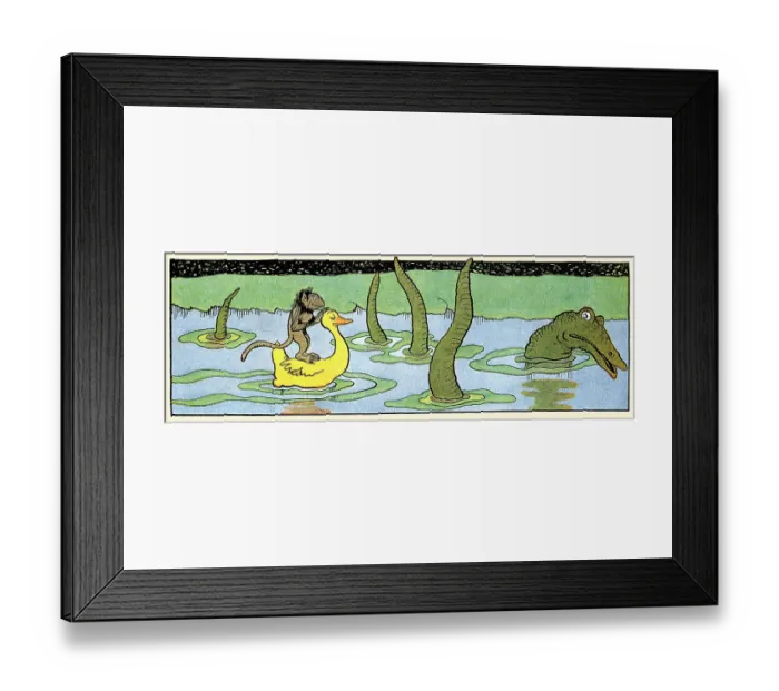 Framed Print : Many Crocodiles Swim in the River Framed Print : Many Crocodiles Swim in the River