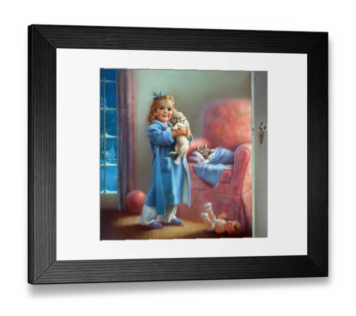 Framed Print : Puppies and Kittens Framed Print : Puppies and Kittens