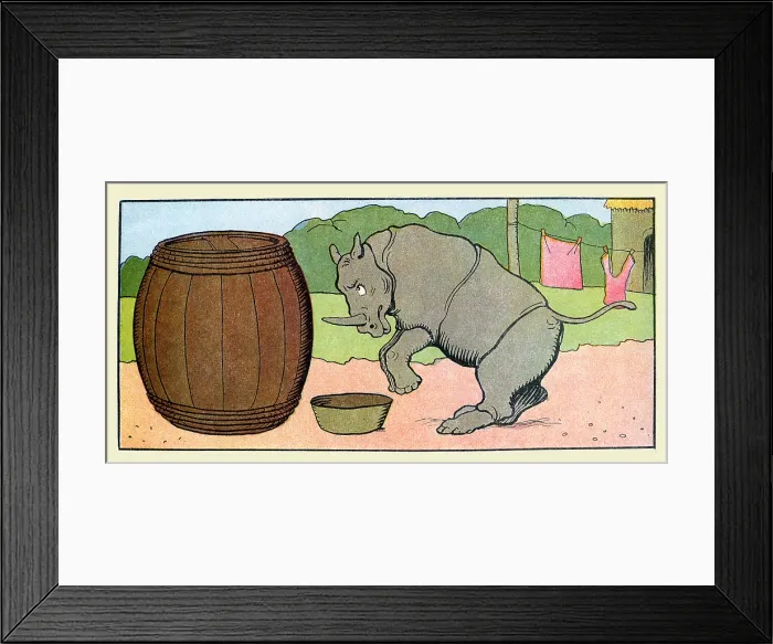 Framed Print : Rhino Wants a Drink Framed Print : Rhino Wants a Drink