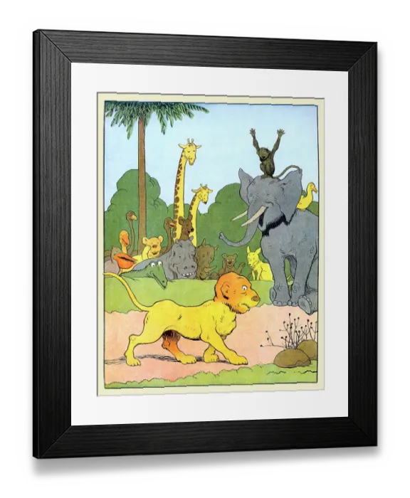 Framed Print : The Bald Lion Framed Print : The Bald Lion
