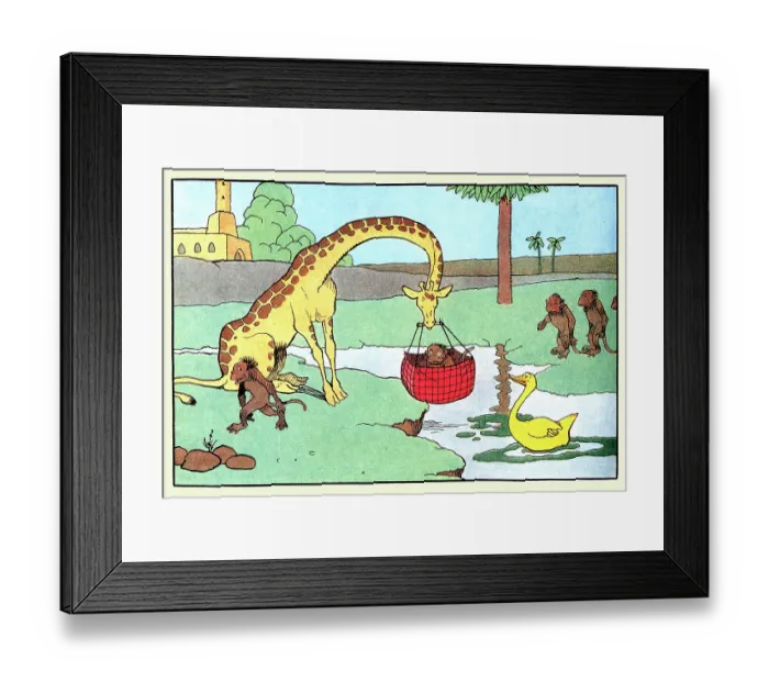 Framed Print : Gedeon Enlists Giraffe as a Crane Framed Print : Gedeon Enlists Giraffe as a Crane