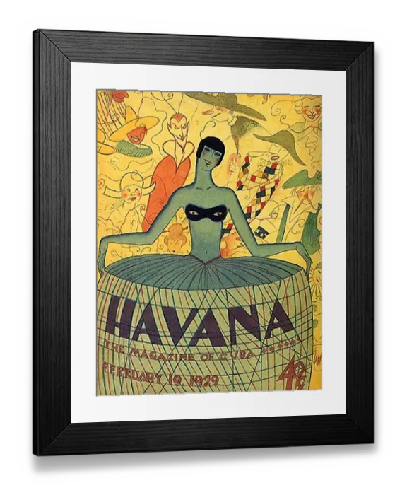 Framed Print : Havana - Tha Magazine of Cuba (1929) Framed Print : Havana - Tha Magazine of Cuba (1929)
