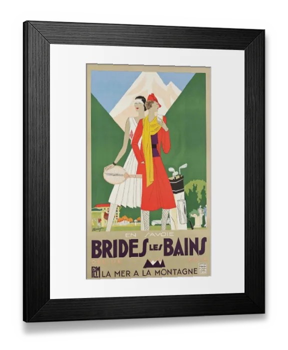 Framed Print : BridesLes Bains - The Sea to the Mountain Framed Print : BridesLes Bains - The Sea to the Mountain