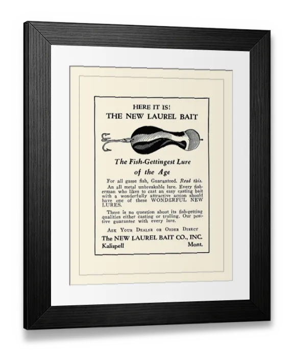Framed Print : New Laurel Bait Framed Print : New Laurel Bait