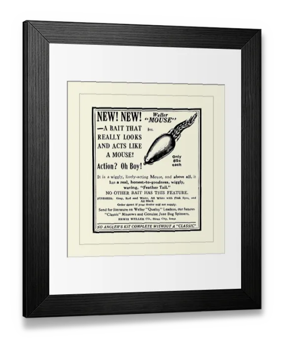 Framed Print : Weller Mouse